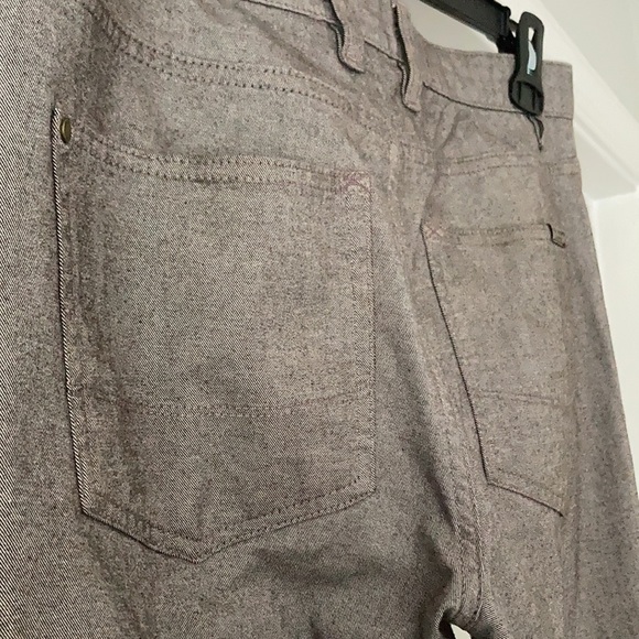 Designer Ted Baker London Brown Gray Straight Leg Pant - Picture 7 of 11